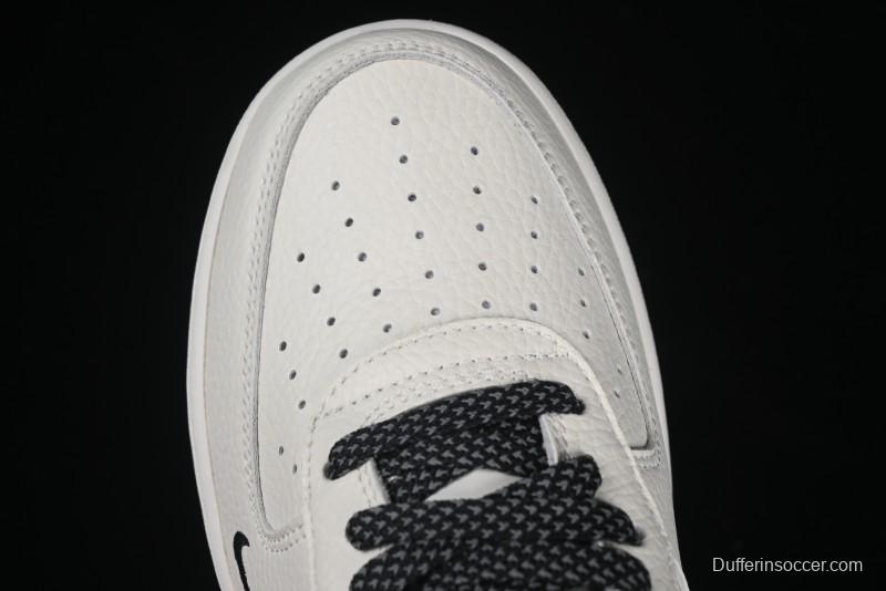 Nike Air Force 1 '07 Low Ted x Portland Triple Collaboration Reflective Black Casual Sneakers - DD8959-706