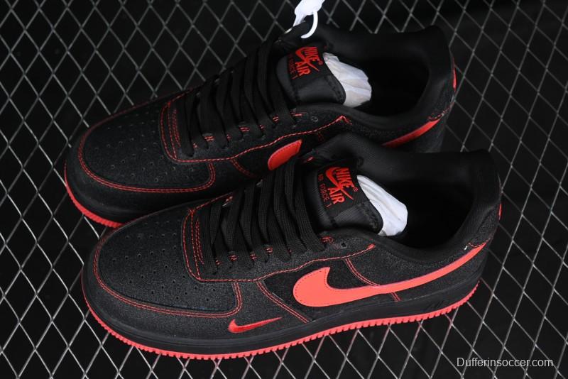 Nike Air Force 1 '07 Low Casual Sneakers in Heartbeat Orange with Full-Length Air Cushion - DF0188-015