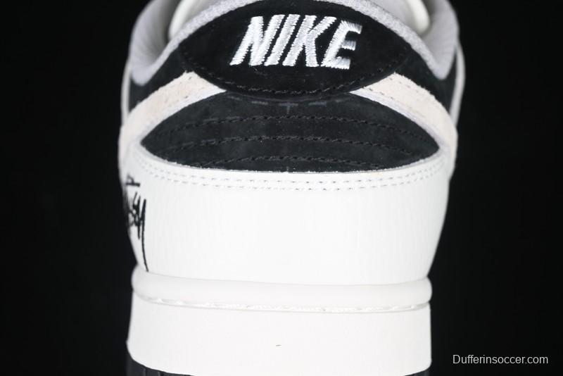 Nike SB Dunk Low Stussy Collaboration - High-End Custom Anniversary Edition Low-Top Casual Skate Shoes SF1029-402