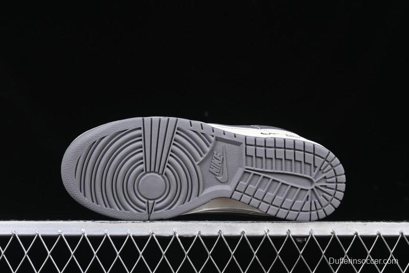 Nike SB Dunk Low Supreme Anniversary Customized Casual Skate Shoes with Double Mini Swoosh - XX3168-303