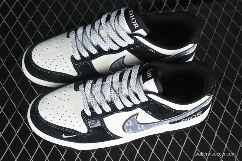 Nike SB Dunk Low Dior Collaboration Anniversary Edition Customized Low-Top Casual Sneakers - DJ2024-084