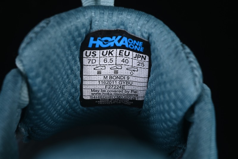 HOKA ONE ONE Bondi 9 Cushioned Running Shoes with Soft EVA Midsole - 1162011 GYBU