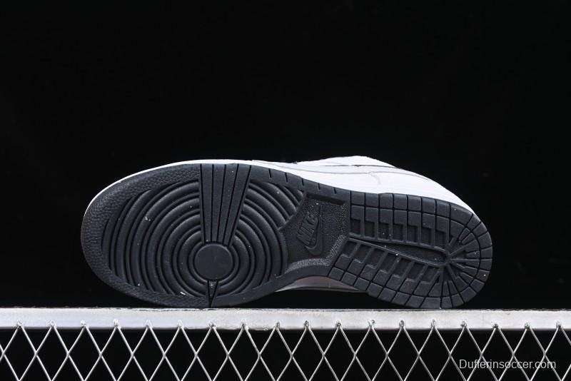 Nike Dunk Low 85 Double Swoosh White Grey SB Low Top Casual Skate Shoes - HV1800-101