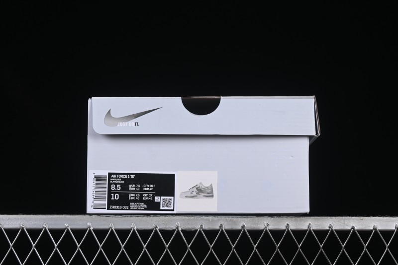 Nike Air Force 1 '07 Low Casual Sneakers with Chinese Ink Painting Design - ZH0316-062