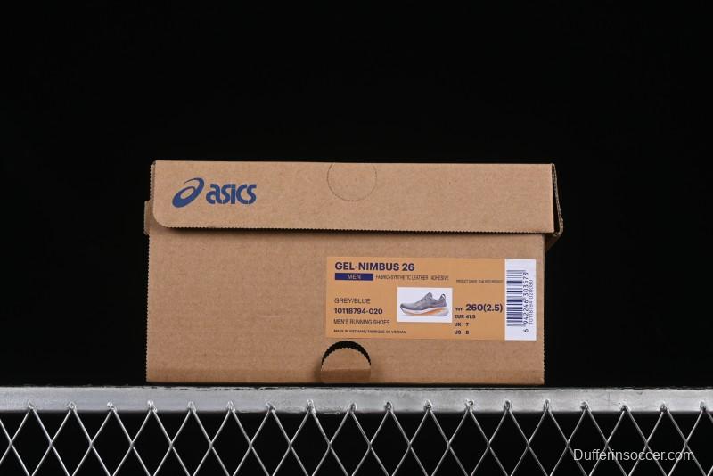 Asics Gel-Nimbus 26 Retro Breathable Casual Shoes Cushioned Men's Durable Running Shoes - 1011B794-020