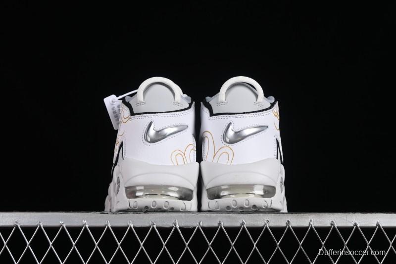 Nike Air More Uptempo 96 QS Scottie Pippen OG Series Classic High Street Versatile Casual Sports Culture Basketball Shoes - FB3021-001