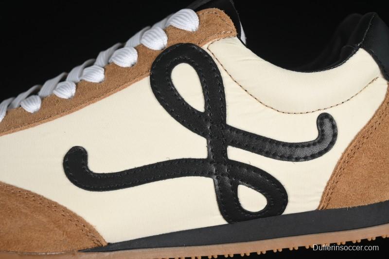 Loewe Ballet Runner 2.0 Sneakers Retro Style Lightweight Training Shoes - Apricor