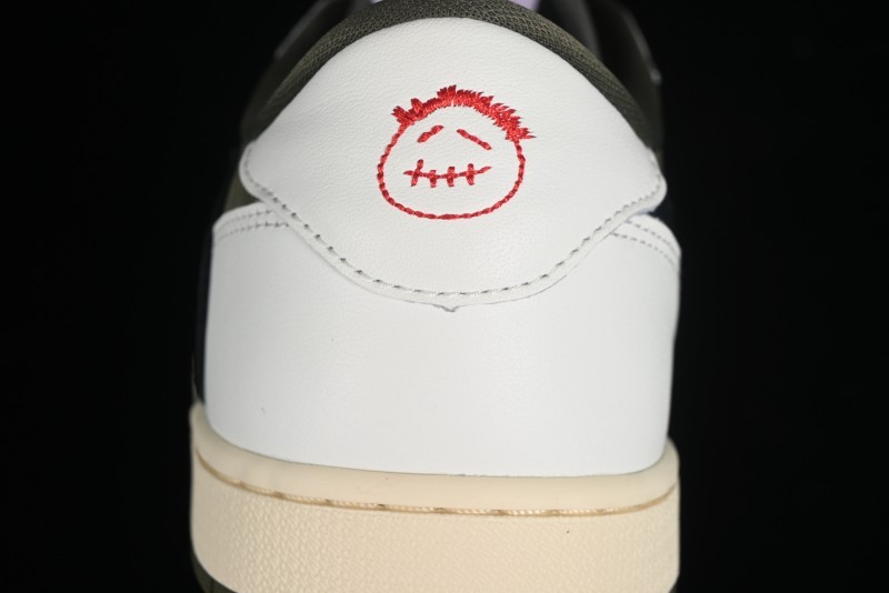 Nike Travis Scott x Air Jordan 1 Low OG AJ1 Reverse Swoosh Sneakers - DM7866-200