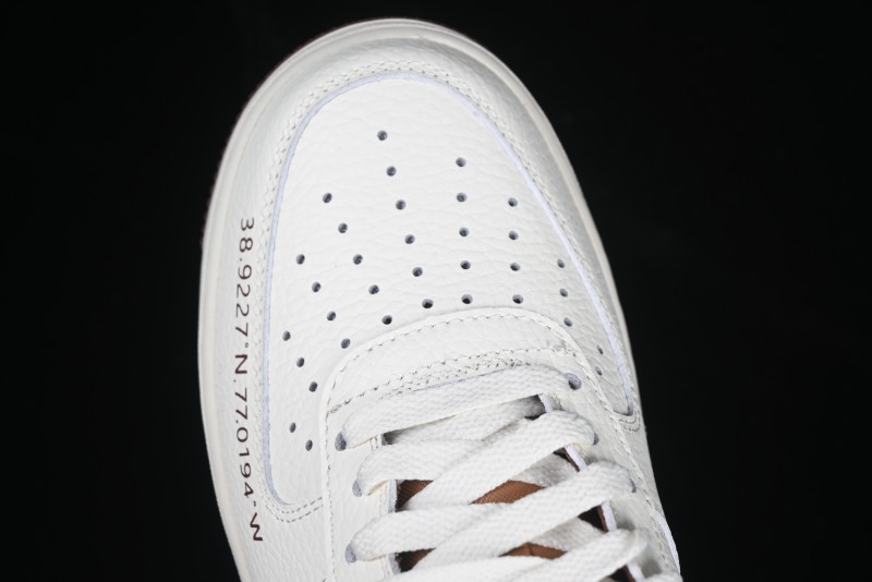 Nike Air Force 1 '07 Low Casual Sneakers with Full-Length Air Cushion - HQ7027-100