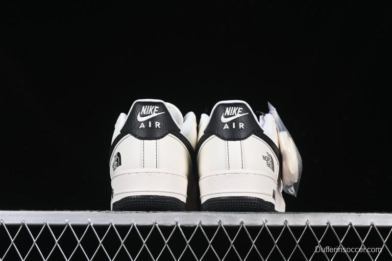 Nike Air Force 1'07 Low The North Face Collaboration Beige Black Red Label Casual Sneakers - BB7518-010