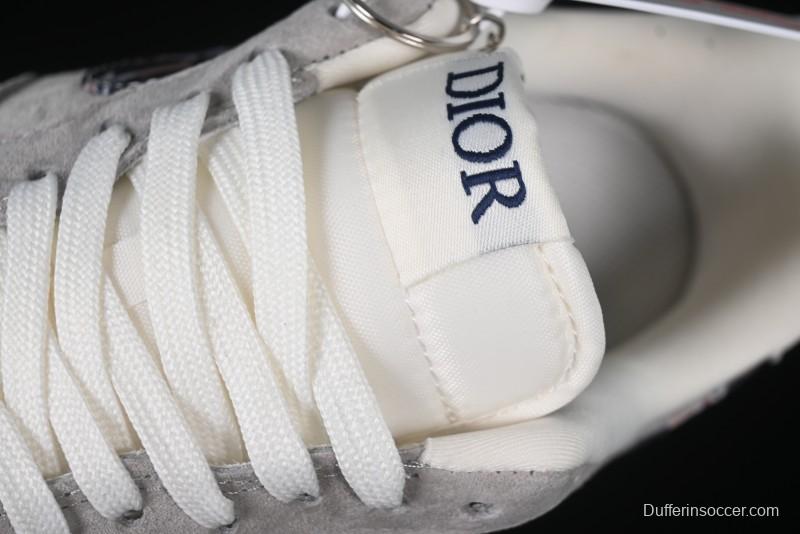 Nike Air Force 1 '07 Low Dior Collaboration Grey Blue Ghost Face Casual Sneakers - KK1988-044