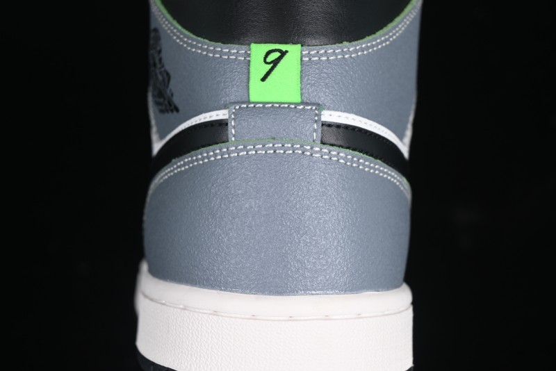 Nike Air Jordan 1 Mid Basketball Shoes in White Grey Brown Casa 93 Colorway - HQ3829-001