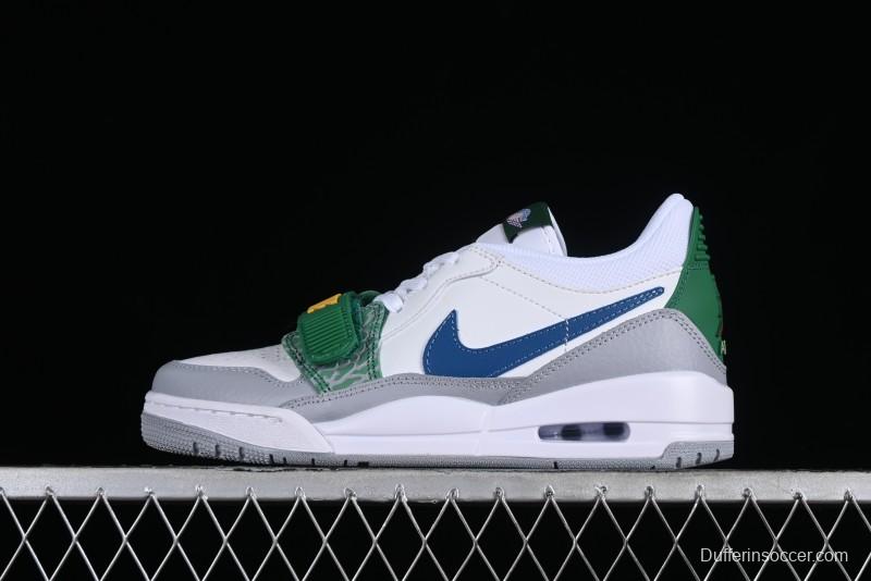 Nike Air Jordan Legacy AJ312 Low Triple Strap Sneakers with Premium Leather - CD9054-140