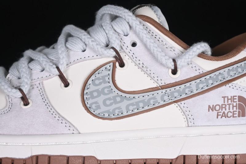 Nike SB Dunk Low The North Face x CDG Collaboration Anniversary Edition Custom Low-Top Casual Sneakers - XX3168-110