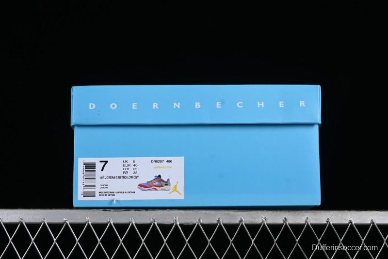 Nike Air Jordan 5 Low Doernbecher Retro Basketball Shoes - DR6287-486