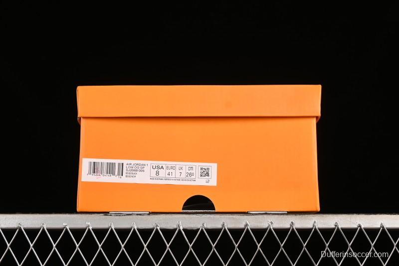 Nike Air Jordan 1 Low OG SP Travis Scott x Fragment Design Black Denim Print Casual Sneakers - SJ2068-005