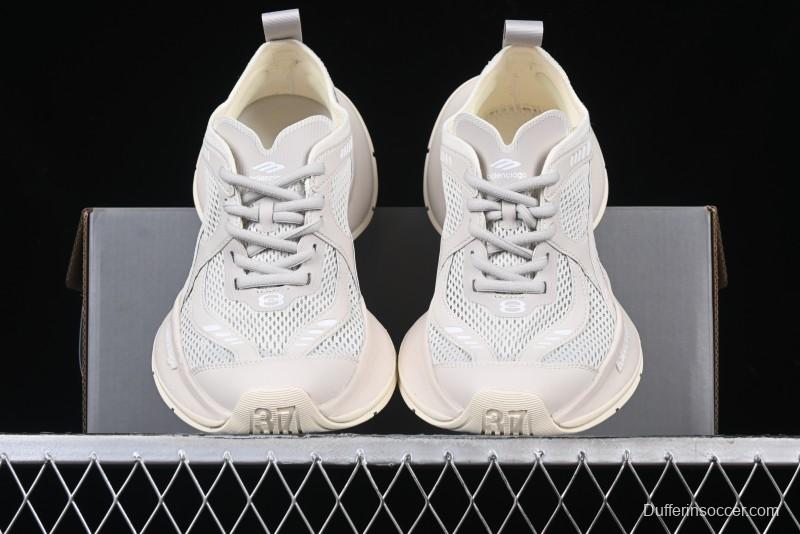 Balenciaga Circuit Lightweight Distressed Print Round-Toe Fashion Casual Sneakers - WFLGY2000