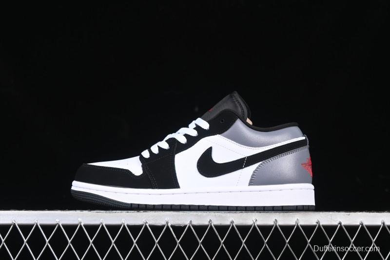 Nike Air Jordan 1 Low AJ1 Grey White Black Swoosh Casual Sneakers - HF3148-106