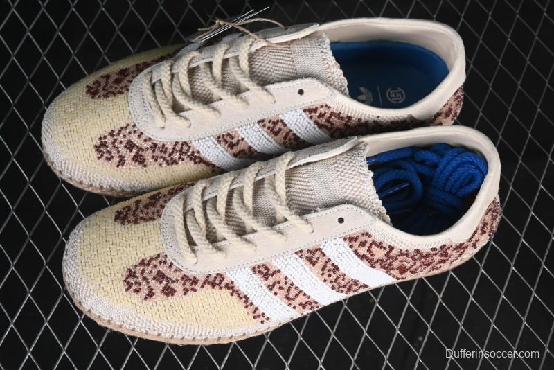 Adidas Clot x Originals Gazelle Indoor Retro Casual Slip-Resistant Wear-Resistant Low-Top Sneakers - IH3642