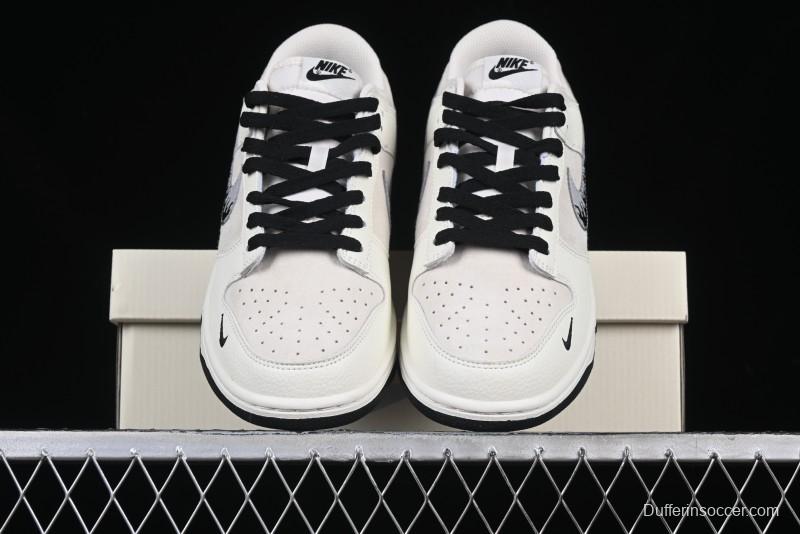 Nike SB Dunk Low UN Collaboration Anniversary Custom Sneakers with Black Swoosh - DJ2024-068