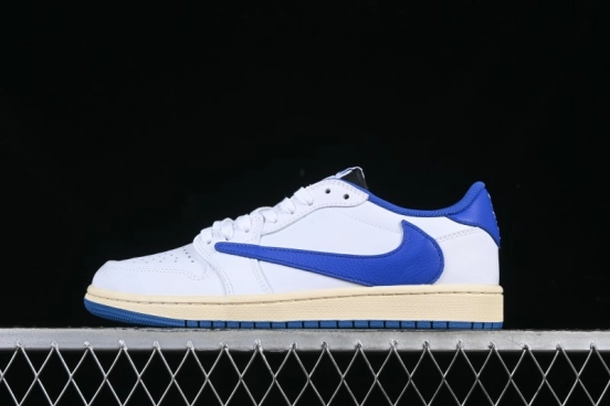 Nike Travis Scott x Air Jordan 1 Low OG AJ1 Reverse Swoosh Sneakers - DM7866-104