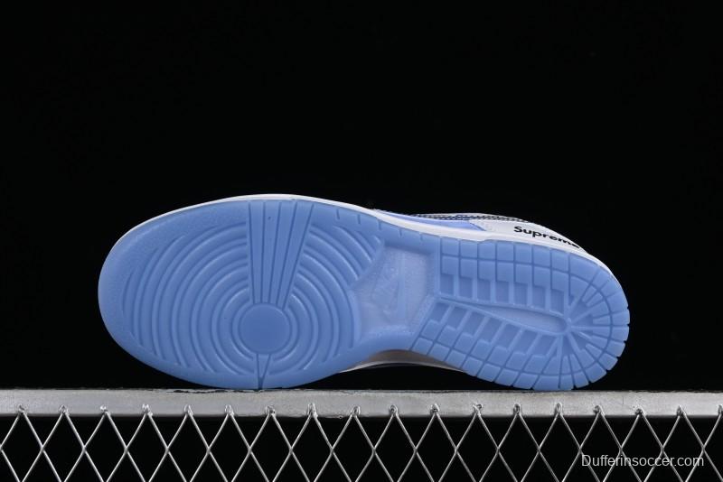 Supreme x Nike SB Dunk Low Royal Blue Anniversary High-End Custom Casual Skate Shoes - JH8039-936