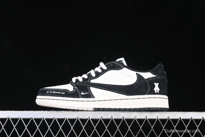 Nike Travis Scott x Fragment Design x Air Jordan 1 Low OG SP AJ1 Collaboration Sneakers - SJ2086-138