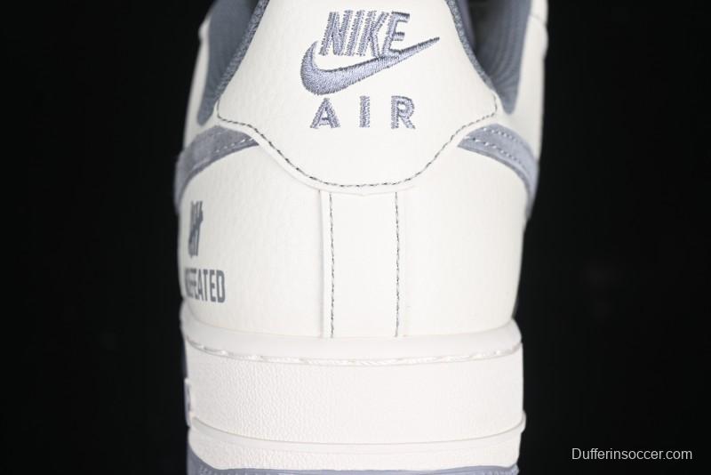 Nike Air Force 1 '07 Low UN Collaboration Pigskin Grey Stitch Low-Top Casual Sneakers - BB7518-018