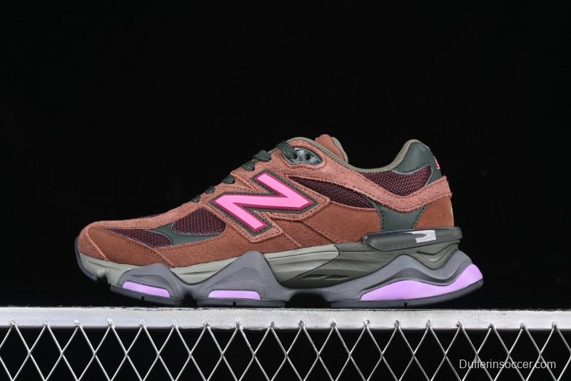 New Balance 9060 Retro Casual Running Shoes with ABZORB Cushioning Technology - U9060BUR