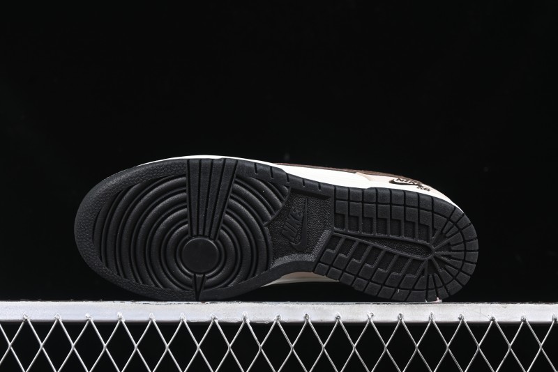 Nike SB Dunk Low Burberry Collaboration Patch Brown Swoosh Anniversary Custom Low-Top Casual Skate Shoes - DJ2024-088