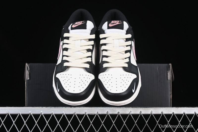 Nike SB Dunk Low Butterfly Bow Black White Pink Low-Top Casual Skate Shoes - BP1220-009