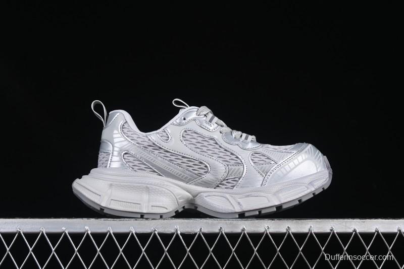 GG-CC Casual Running Shoes with Asymmetrical Design - 5509 Silver