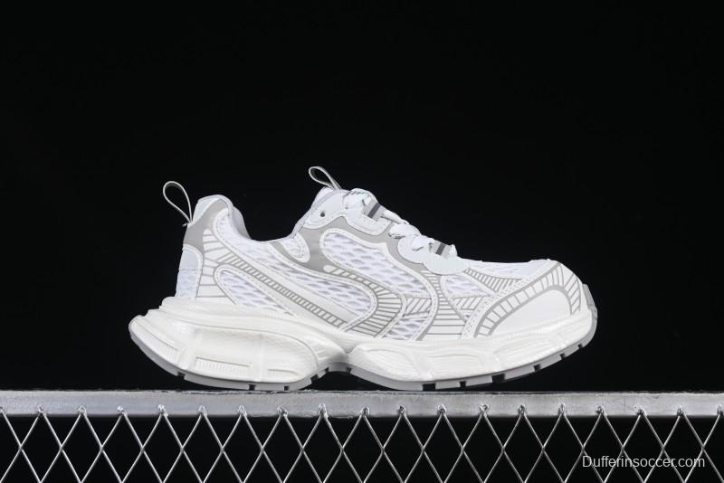 GG-CC Casual Running Shoes with Irregular Design for Trendy Look - 5509 White