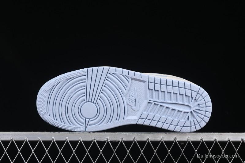 Nike Air Jordan 1 Low "Hydrogen Blue" Casual Sneakers with Retro Design - IB4003-407