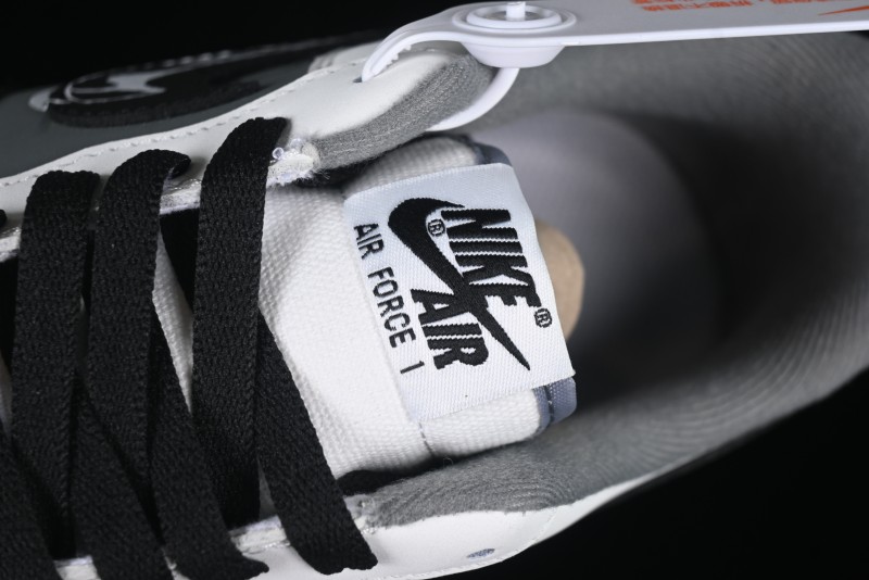 Nike Air Force 1 MVP "Rock Plan" Custom Edition - Black & White