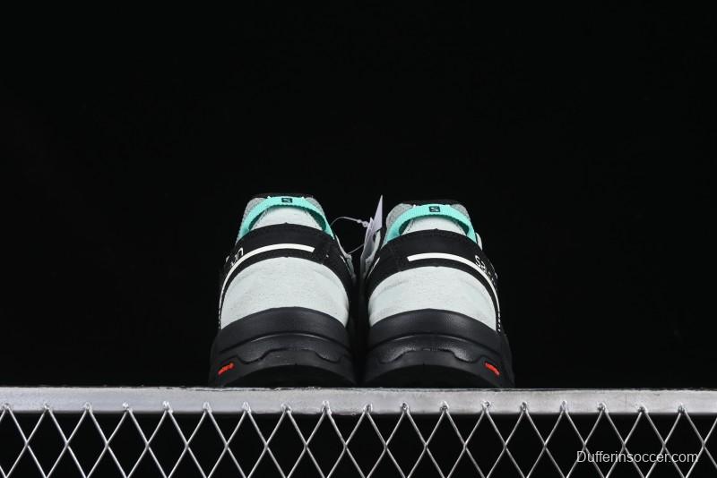 Salomon x Contragrip All-Terrain Hiking Shoes - Lightweight Gray with Black & Teal Accents