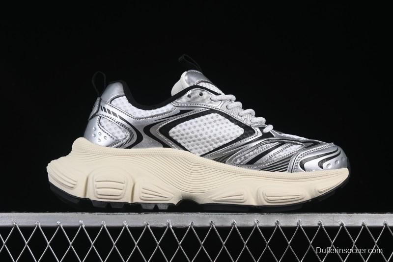 New York Yankees MLB Winner Chunky Height Increasing Thick Sole Running Shoes - 3ASHWD15N50IVS