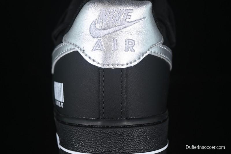 Nike Air Force 1'07 Low Silver Wing Panda Casual Sneakers with Strap - ZH0316-064