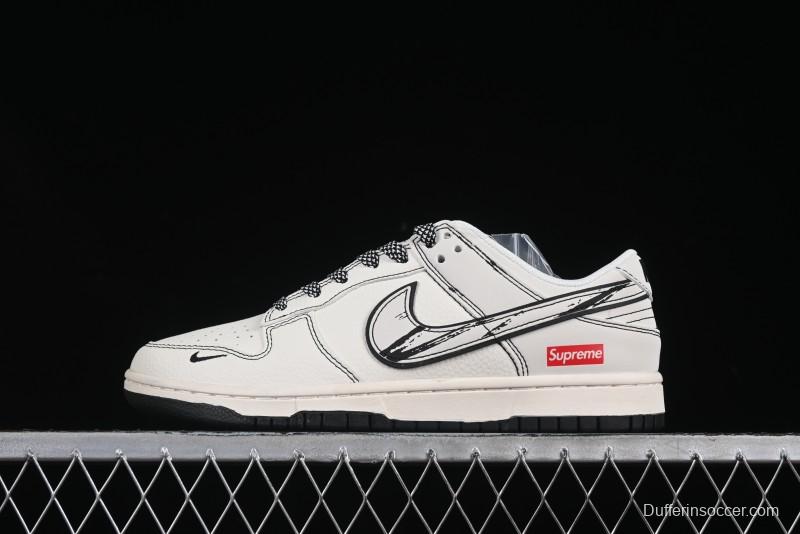 Nike x Supreme Dunk Low "Sketch Pack" - Premium Collaboration Sneaker