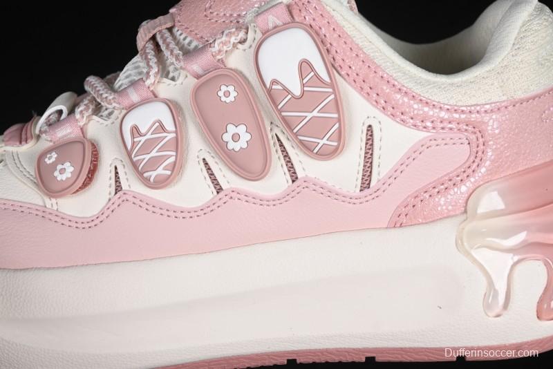 Pink Drip Chunky Sneakers – Trendy Casual Shoes for Women