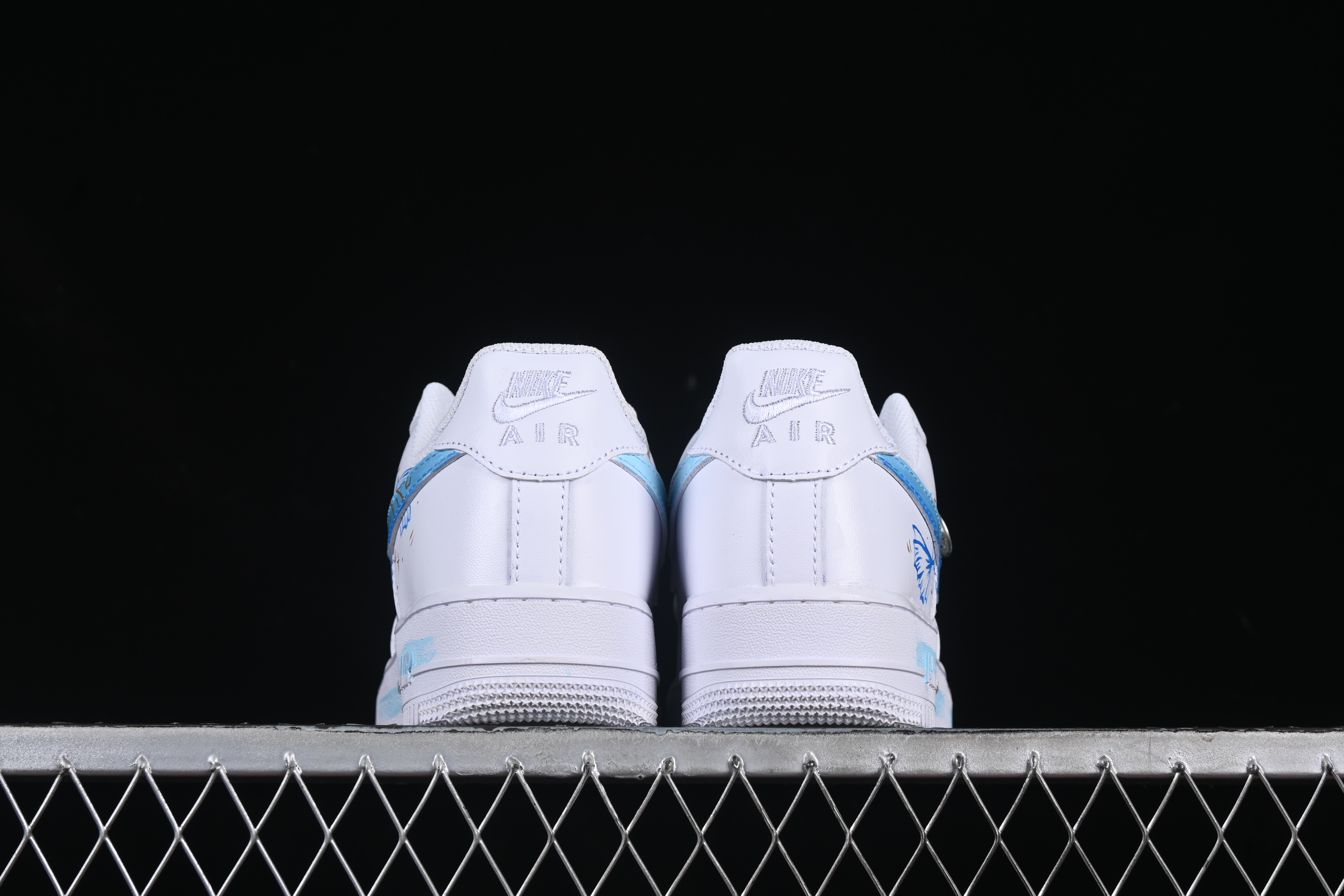 Nike Air Force 1'07 Low Custom Leather Casual Sneakers with Full-Length Air Cushion - LT0602-002