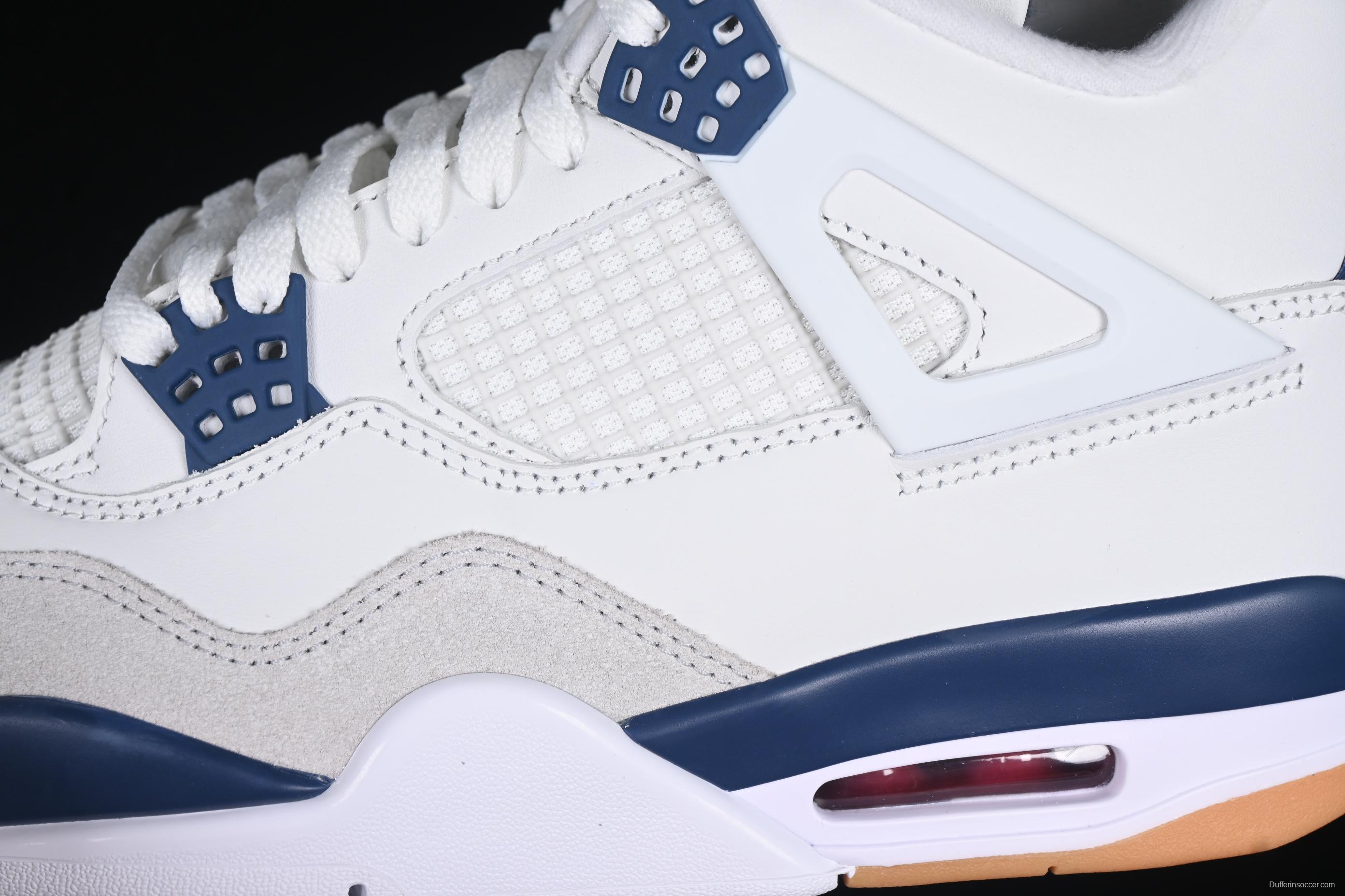 Nike Air Jordan 4 Retro SB x Navy Blue White - DR5415-100
