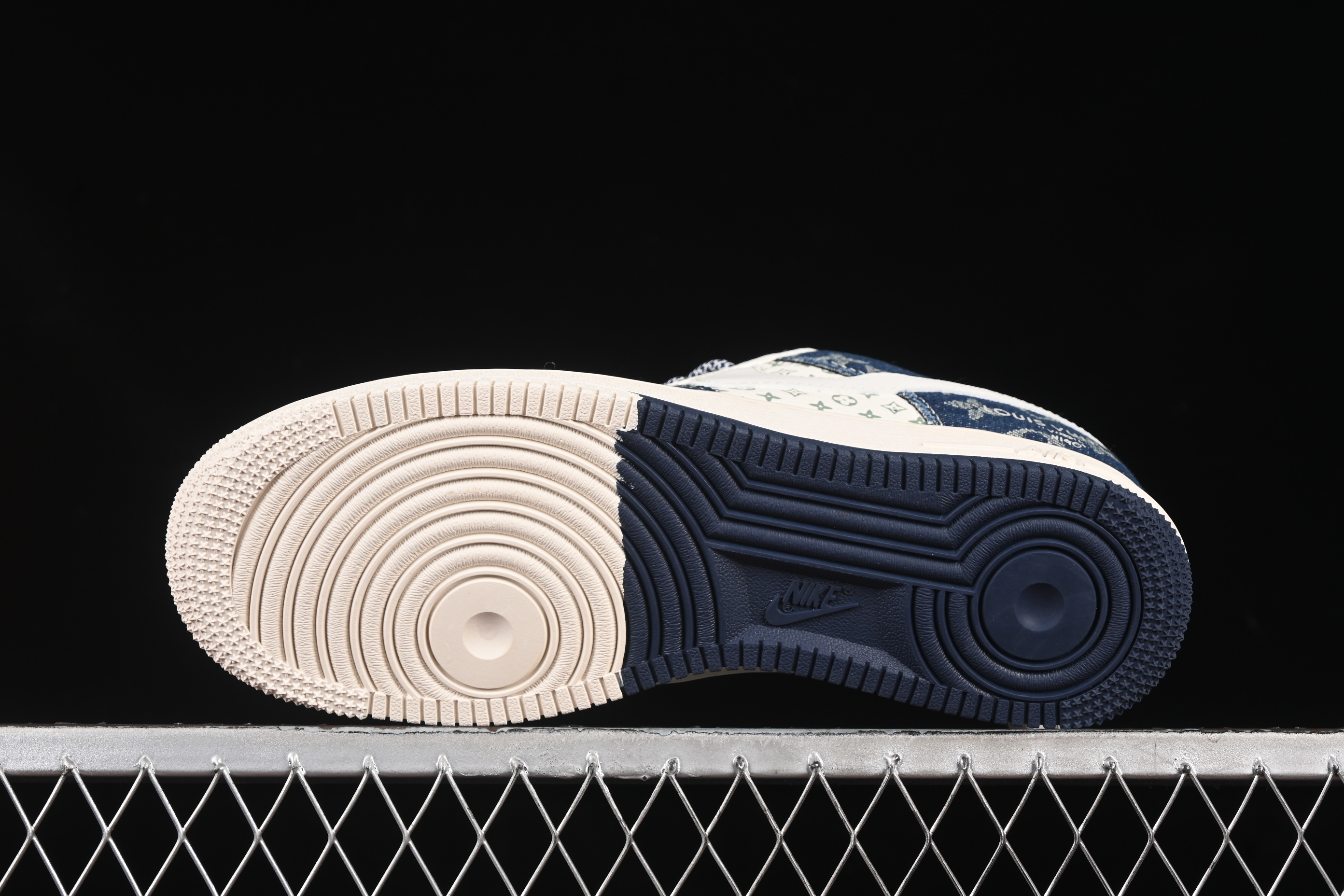 Nike Air Force 1 '07 Low LV Collaboration Dual-Tone Denim Casual Sneakers - YX5066-318