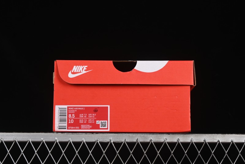 Nike Air Max 1 Retro Running Shoes with Half-Sole Air Cushion - 875844-001