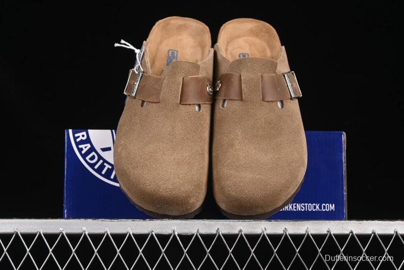 Birkenstock Arizona Soft Footbed Sandals with Suede Leather and Lambswool Lining - G.D4