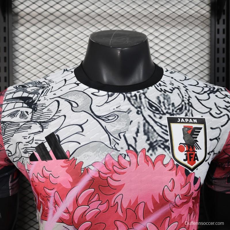 Player Version 2025 Japan White with Anime Character Pattern Jersey