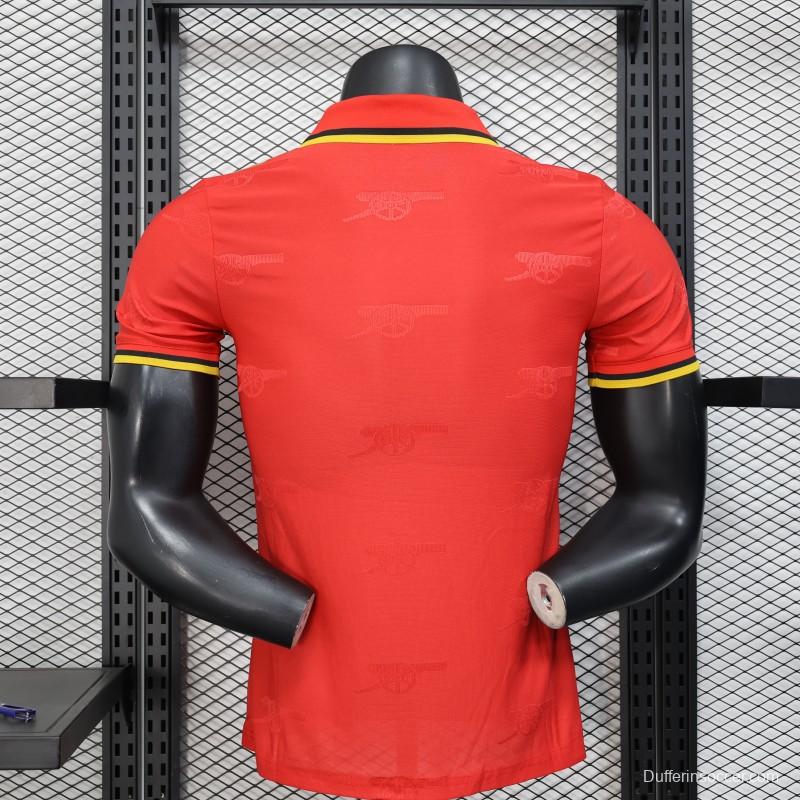 Player Version 25/26 Arsenal Red with Classic Design Jersey