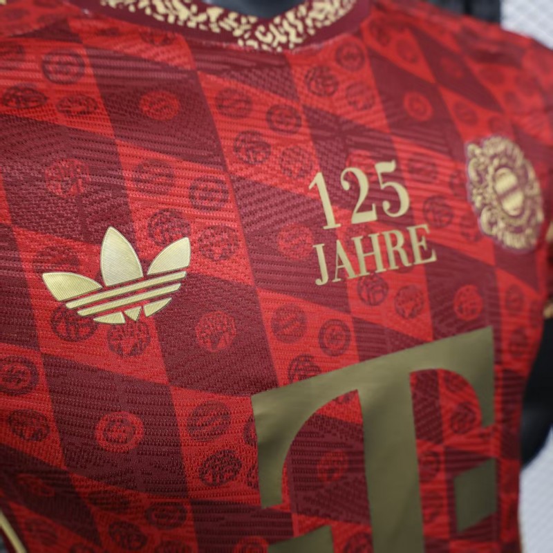 Player Version 25/26 Bayern Munich 125Th Anniversary Red Jersey