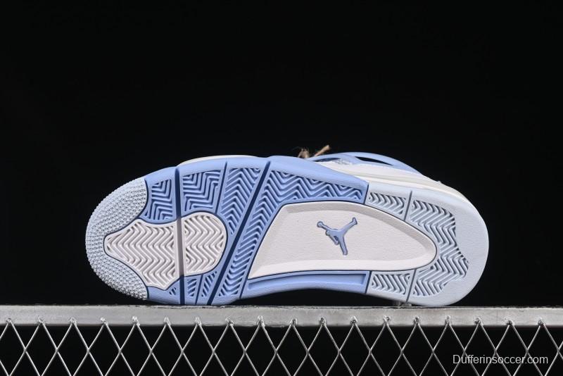 Nike Air Jordan 4 Retro "Forget Me Not" Mothers Day Sneakers with Floral Accents - HV0823-100