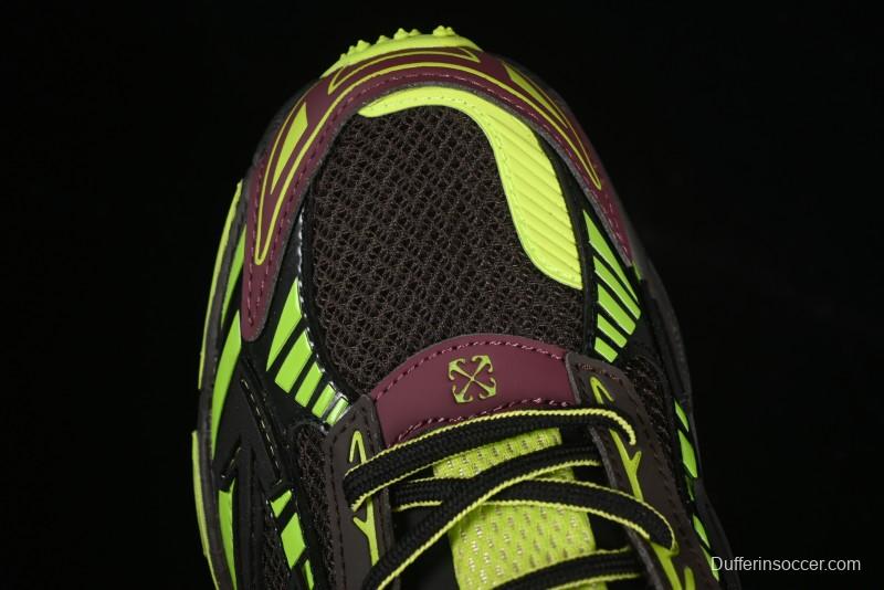 Off-White Be Right Low-Top Lifestyle Sneakers in Black Green - X.E5